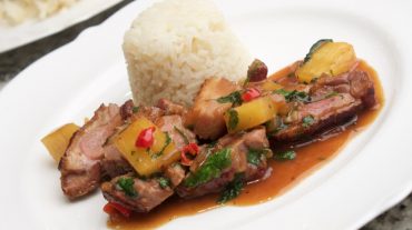 Duck with Pineapple, Coriander and Red Bull - this is a crazy, thrilling, tasty dish!