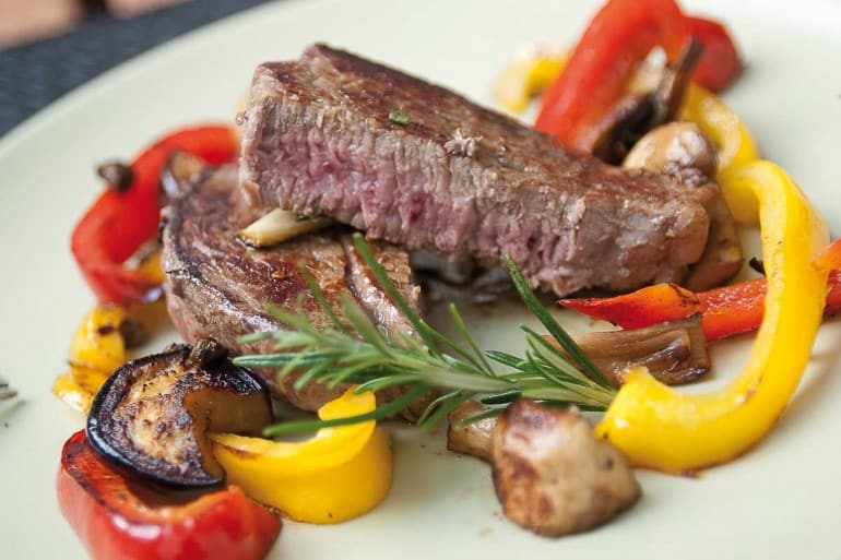 Rump steak food combining and low carb