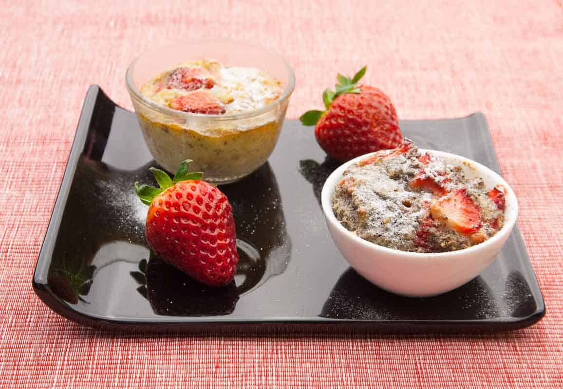 strawberry muffin-as-dessert
