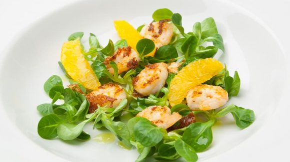 Salad with prawns Recipe Picture