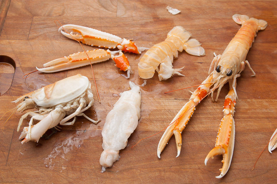 The real scampi is a little crab and tastes delicious!