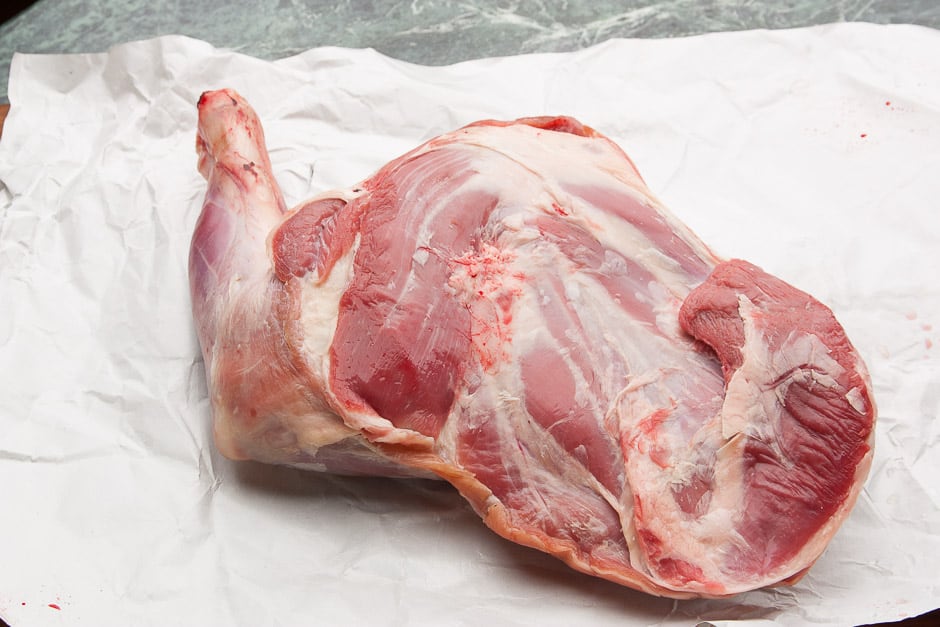 Lamb shoulder raw - the shoulder of lamb is ideal for braising as a roast lamb