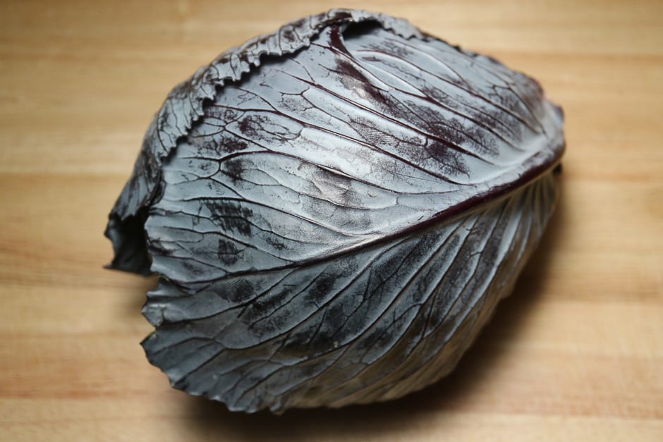 blue cabbage whole head