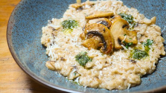 Mushroom risotto recipe picture