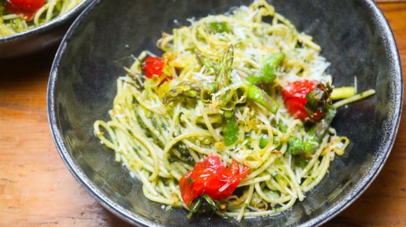 Recipe picture Spaghetti Pasta with asparagus