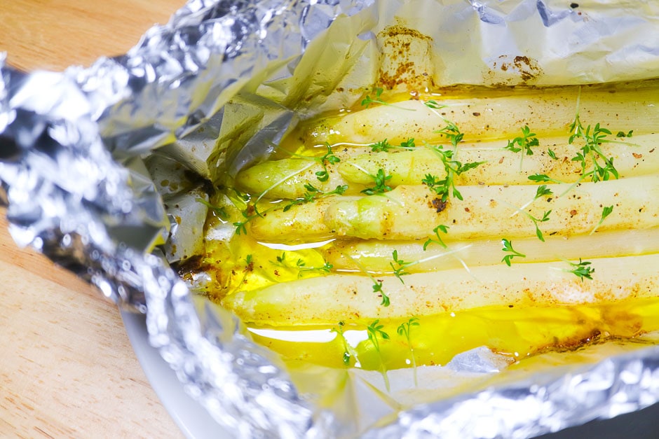 Recipe picture Prepare asparagus in the oven, in aluminum foil