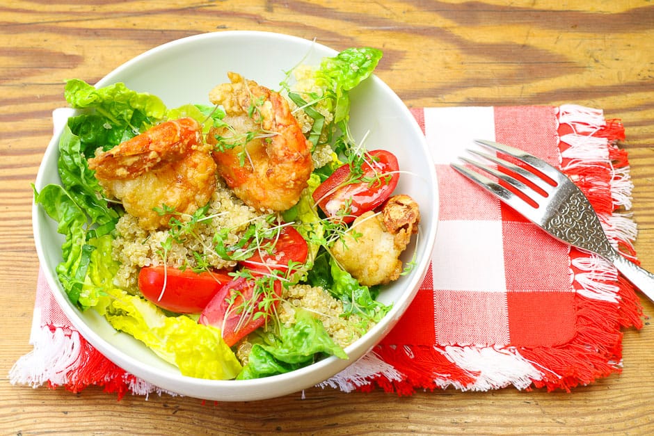 Quinoa salad served recipe picture