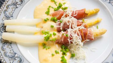 Asparagus with ham recipe Image