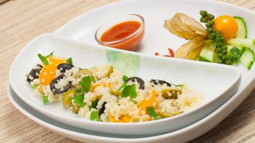 Couscous simply made with vegetables recipes picture.