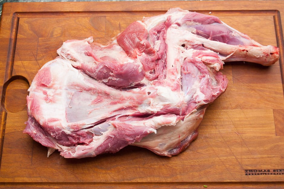 Lamb shoulder when releasing, step by step picture
