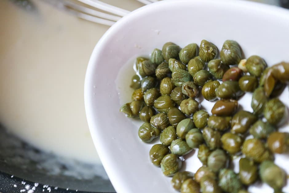 Capers for the caper sauce