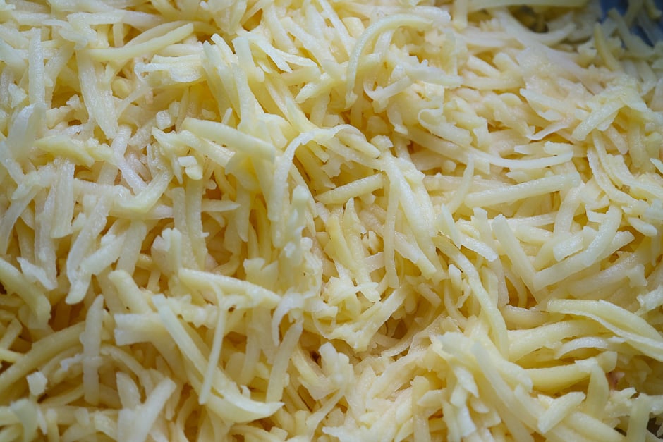 Grated potatoes