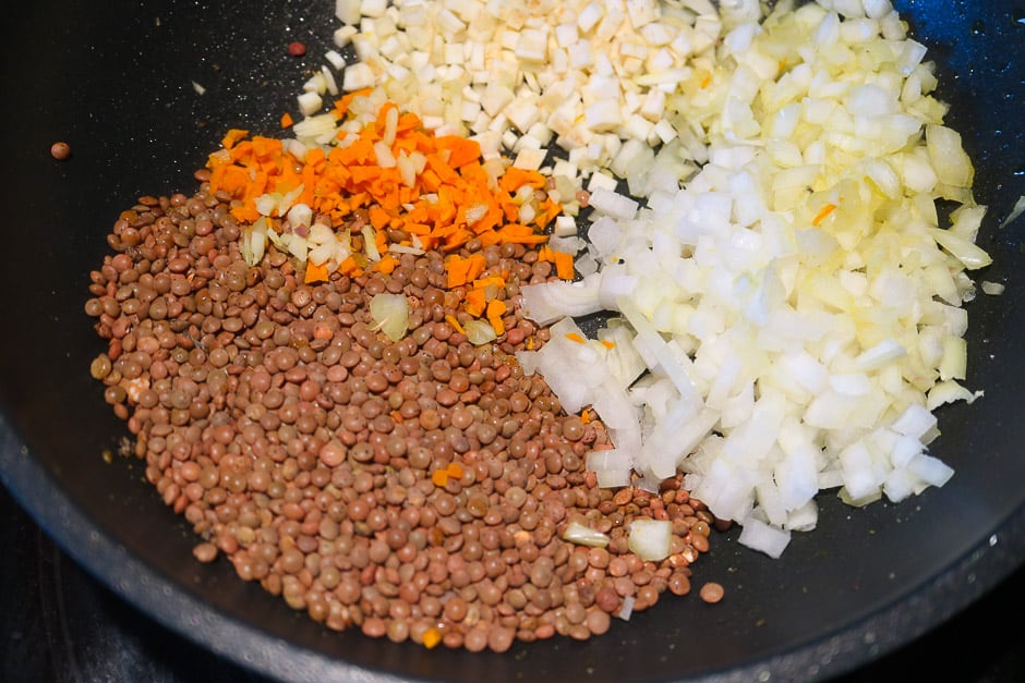 Prepare lentils