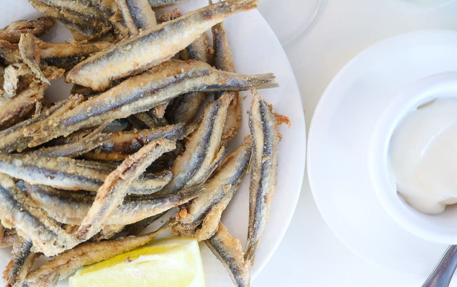 Baked anchovy