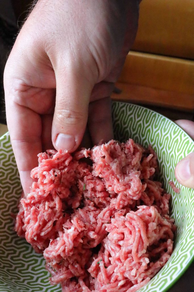 Mix the minced meat