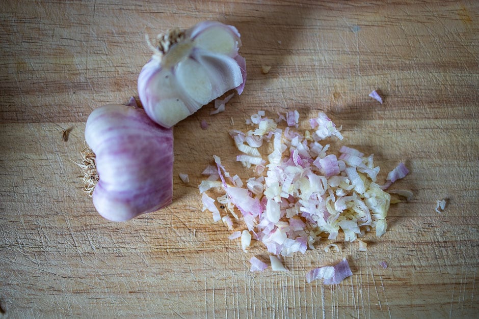 finely diced garlic cloves