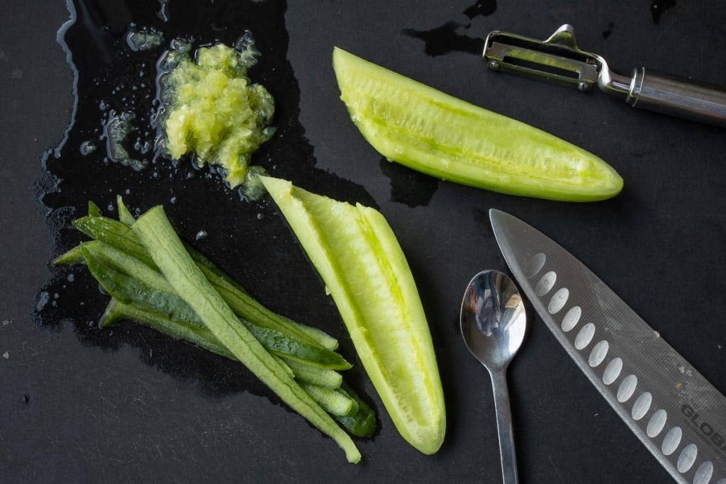 Cucumber as a side dish