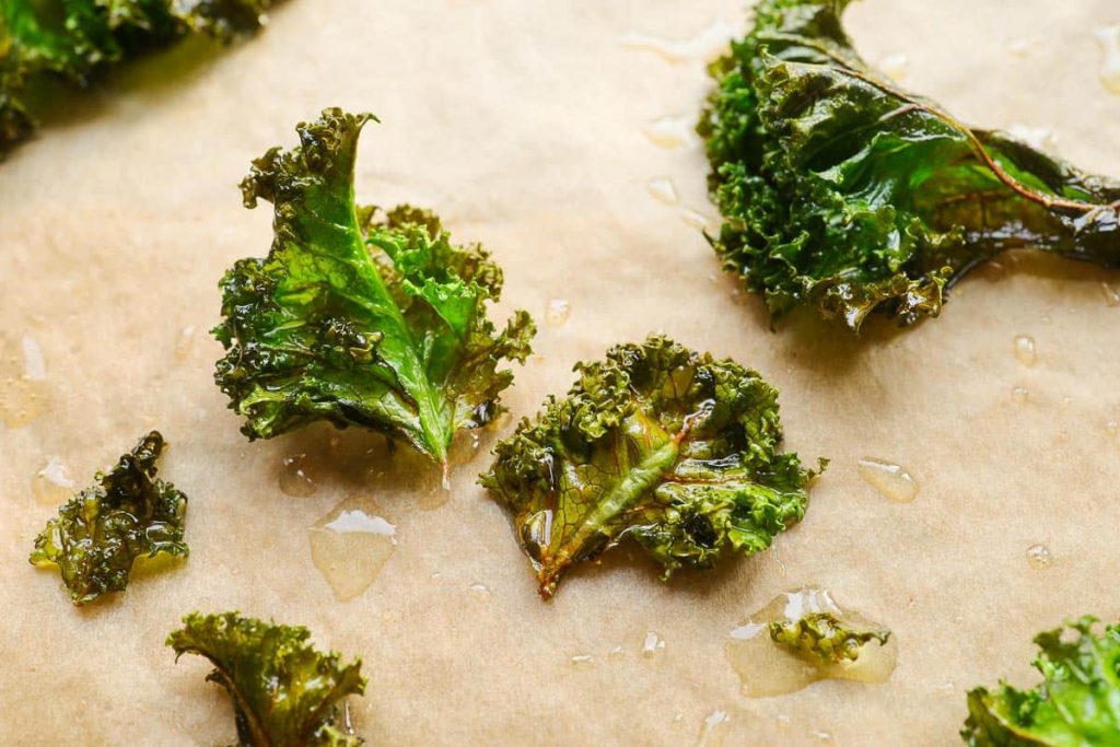 Kale chips from the oven