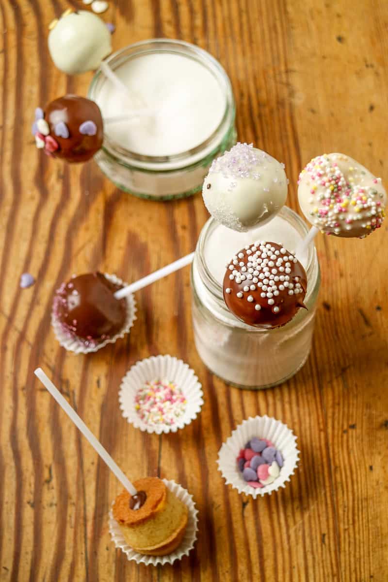 Decorated cake pops