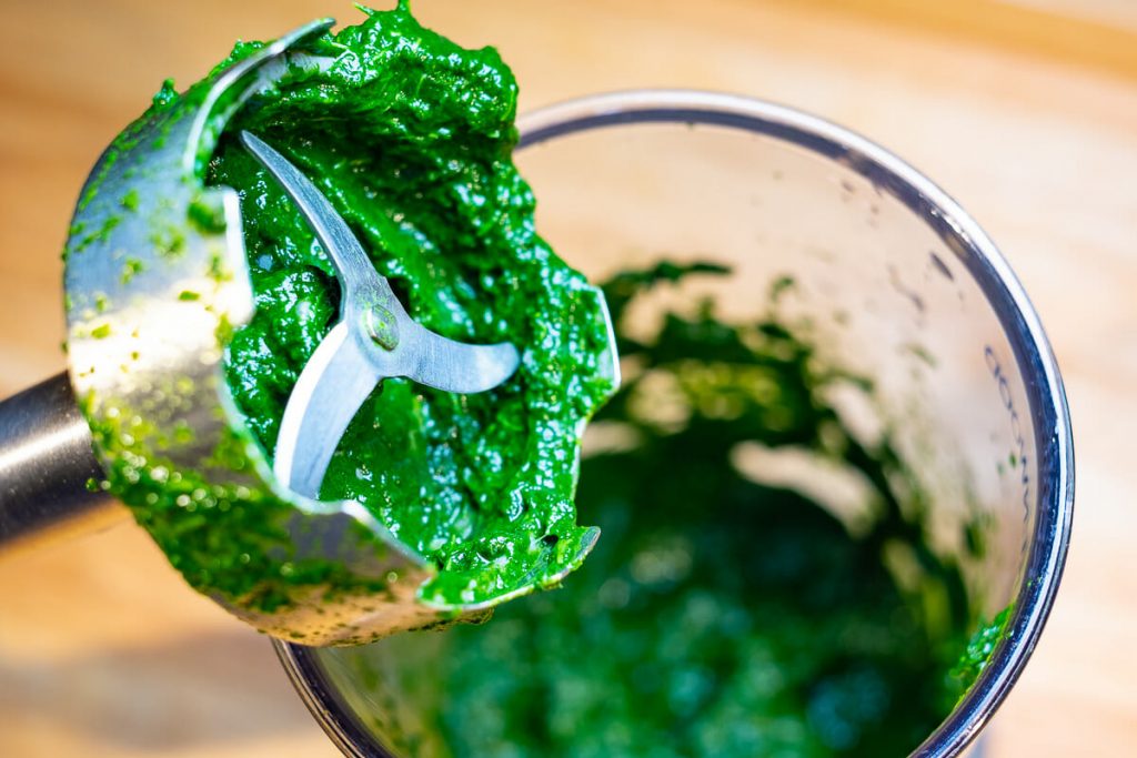 Mix up the spinach