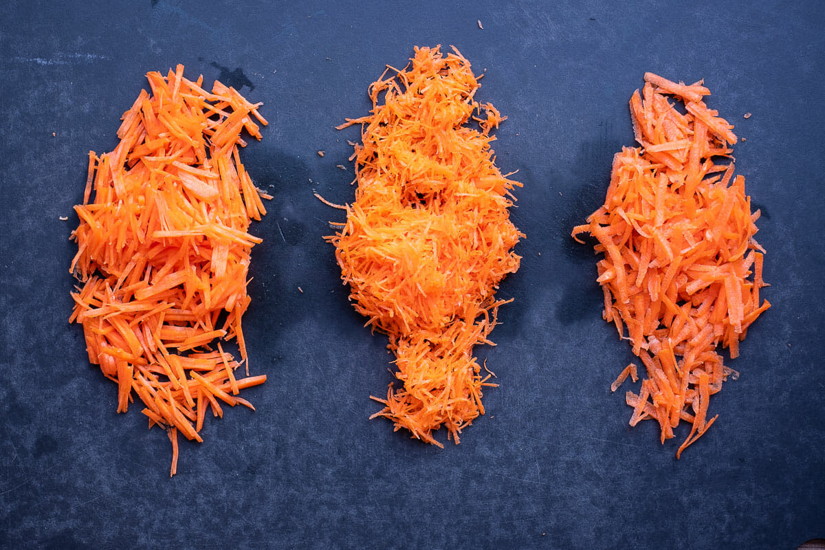 Carrot cut types