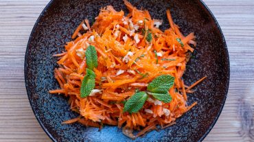Carrot salad close-up