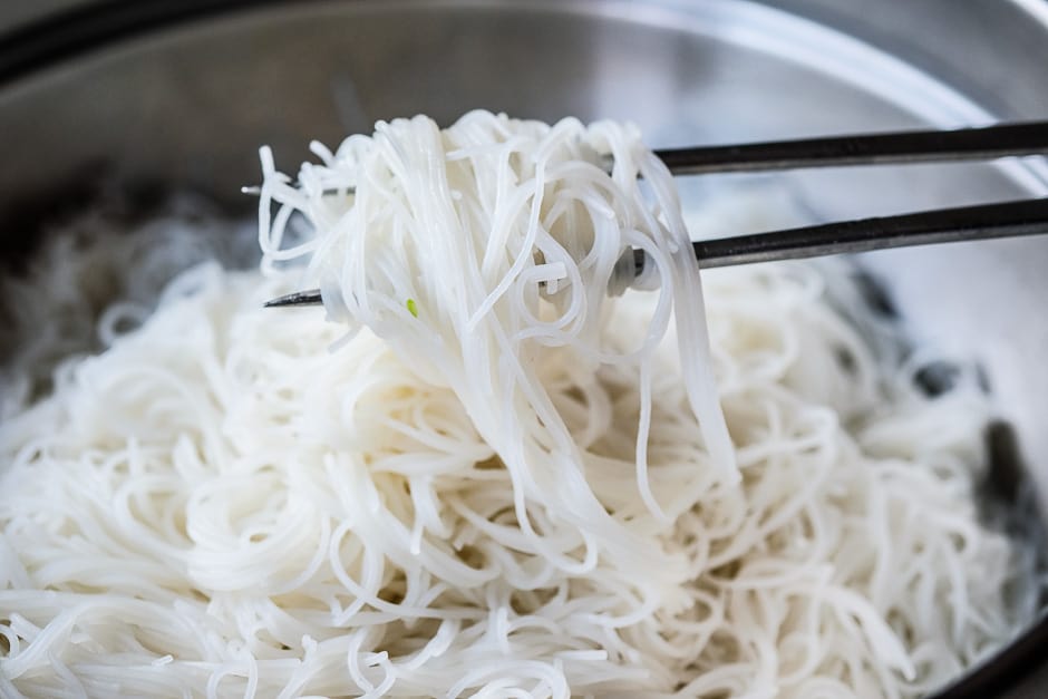 cooked glass noodles