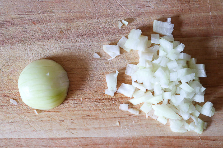 fine onion cubes