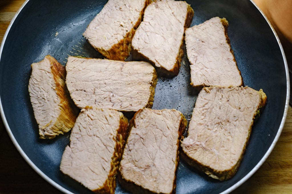 Sliced roast veal