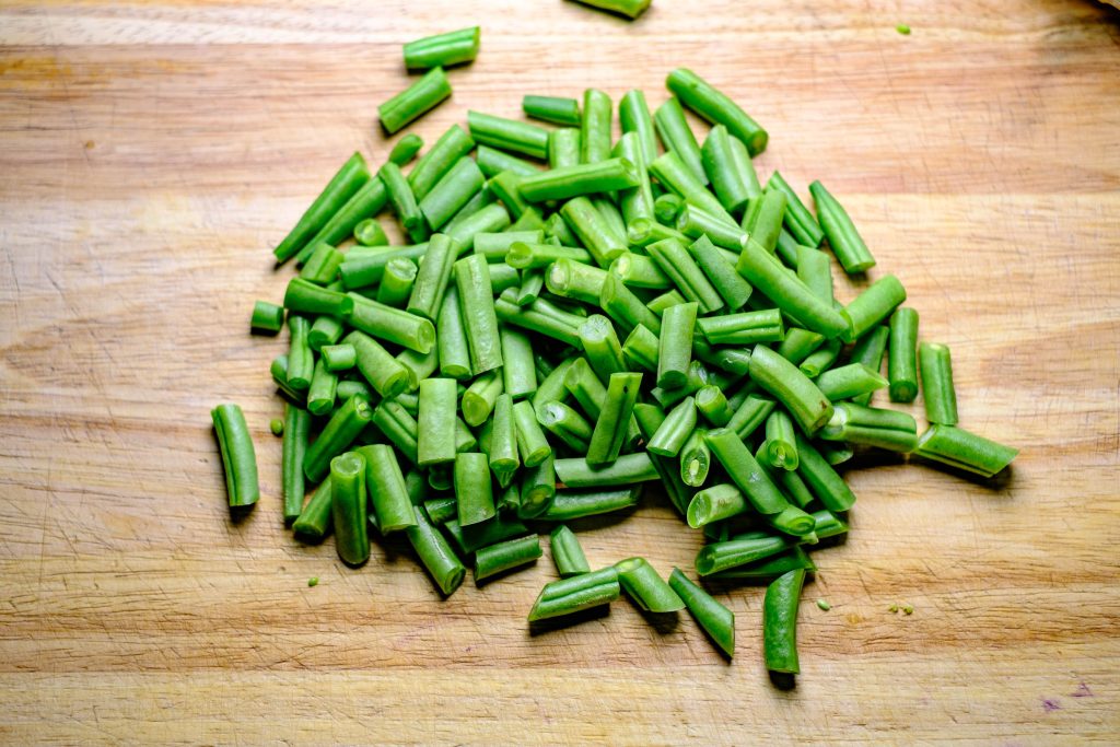 Green beans in pieces