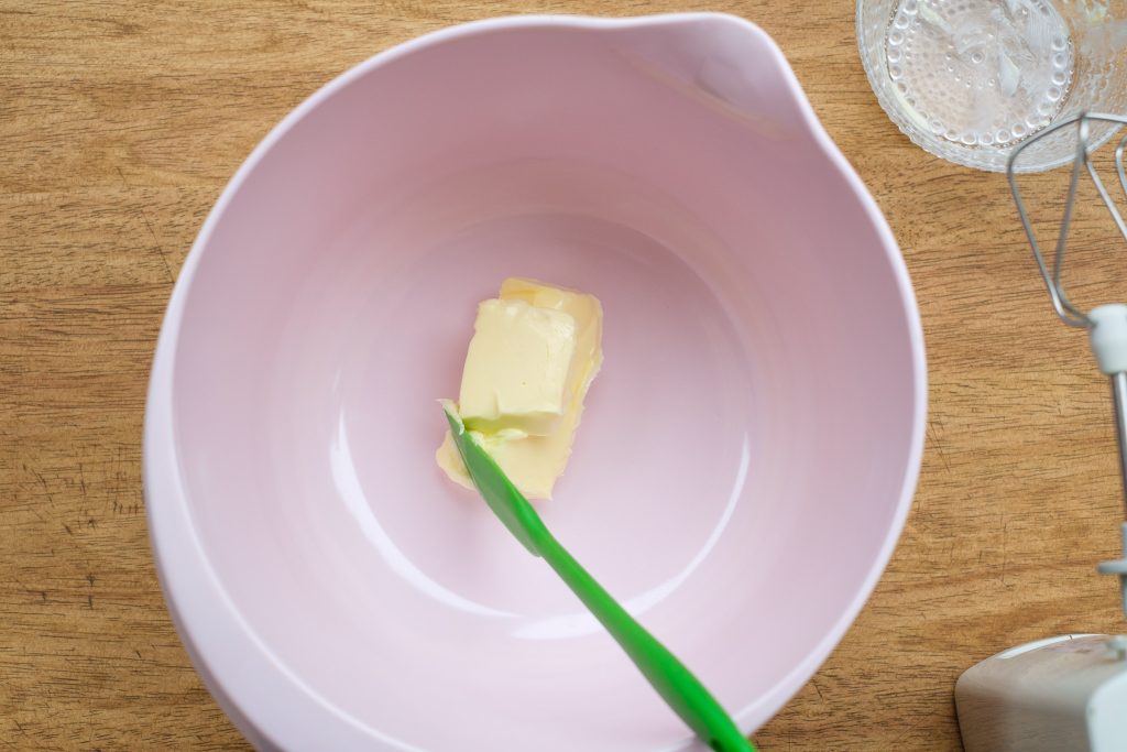Soft butter in bowl