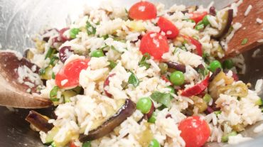 Reissalat italienisch mit Tomaten und Kräuter, Kochrezept und Bild (C) Thomas Sixt