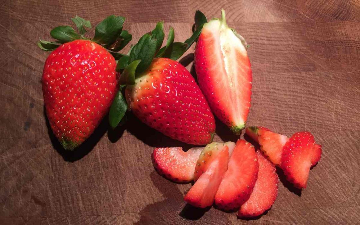 Erdbeeren für Erdbeershake