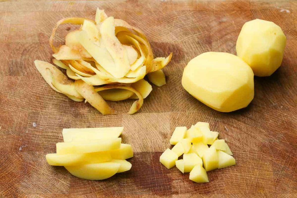 Kartoffeln für Kartoffelsuppe
