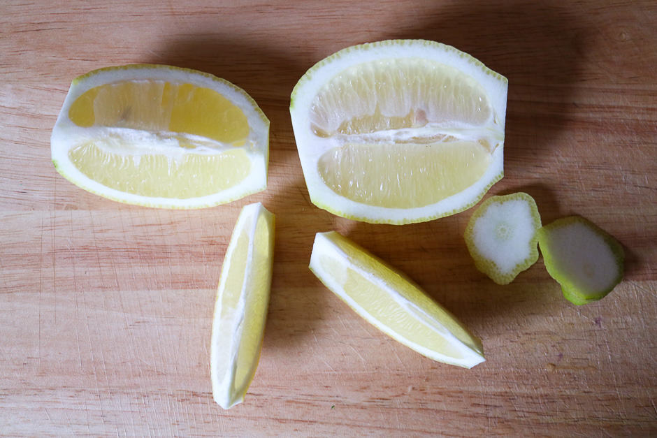 Zitrone vorbereiten