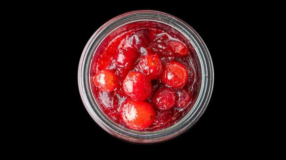 Cranberry Kompott im Glas
