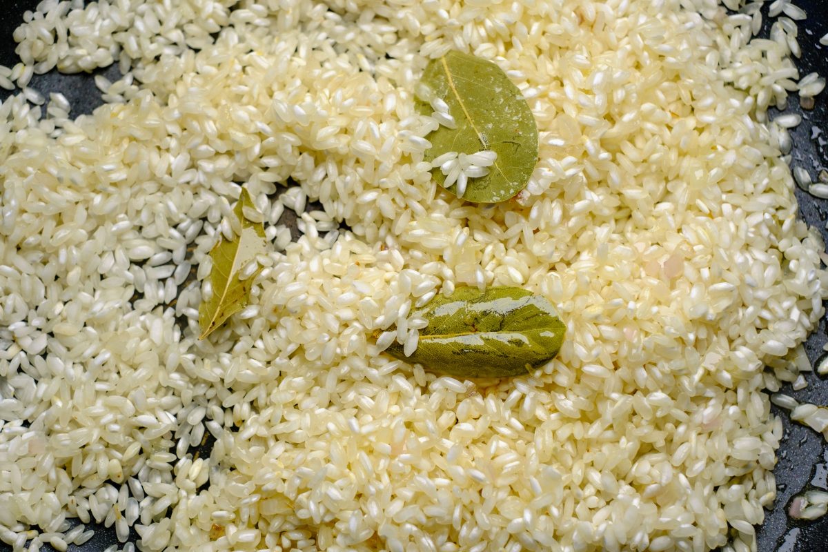 angeschwitzter Risotto Reis
