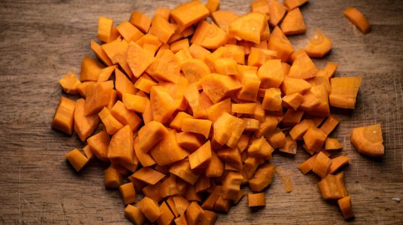 Karotten geschnitten