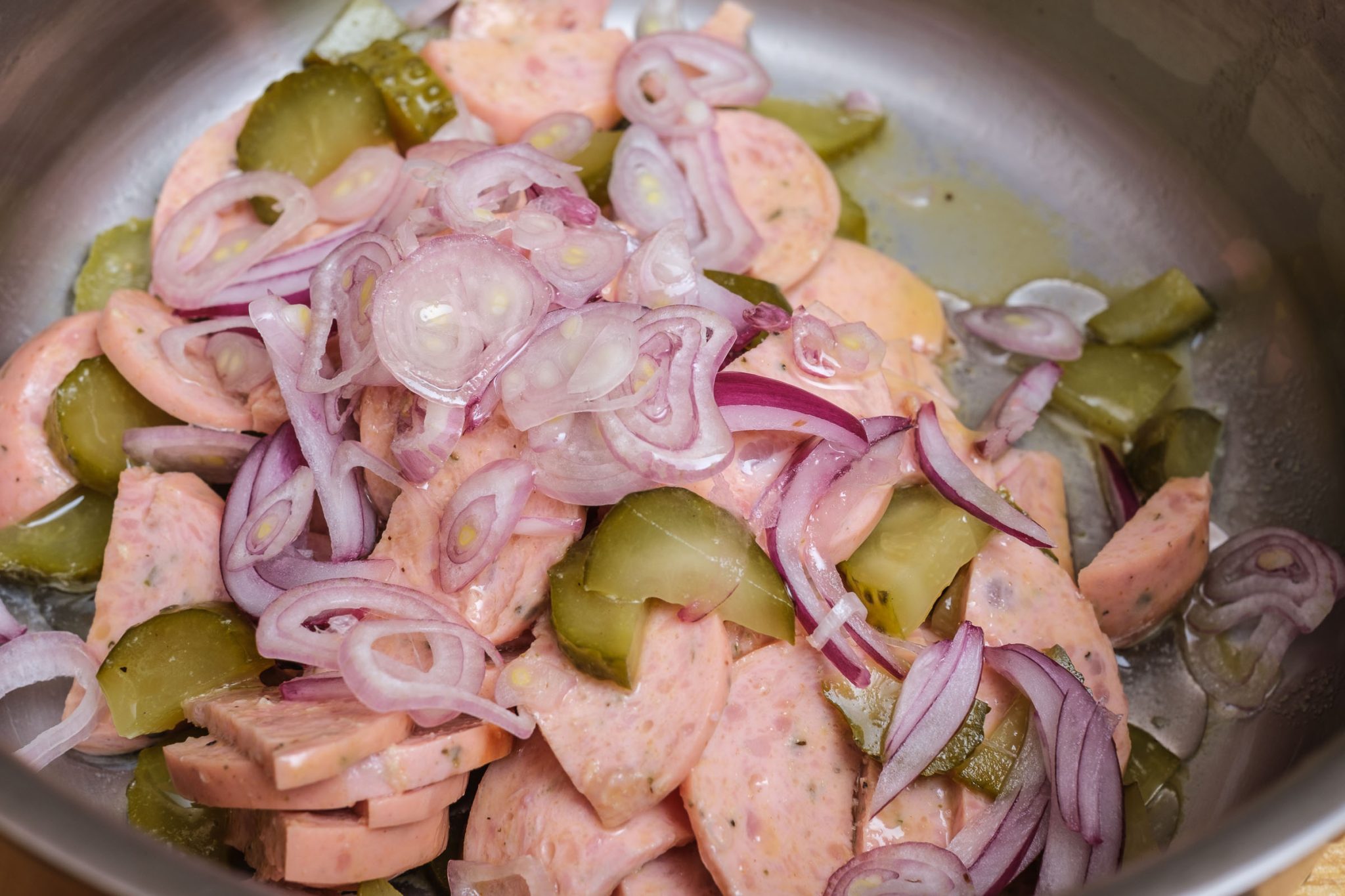 Bayerischer Wurstsalat Rezept Top 3* zum selbst machen mit Schritt für ...