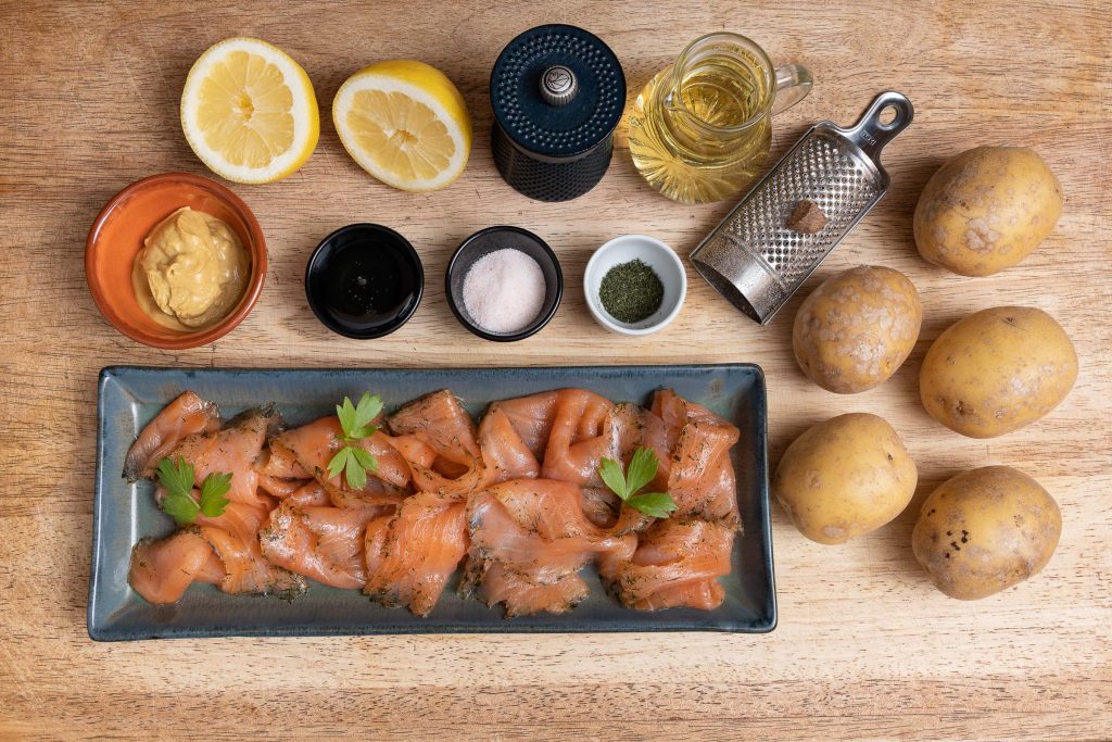 Kartoffelpuffer mit Lachs Zutaten