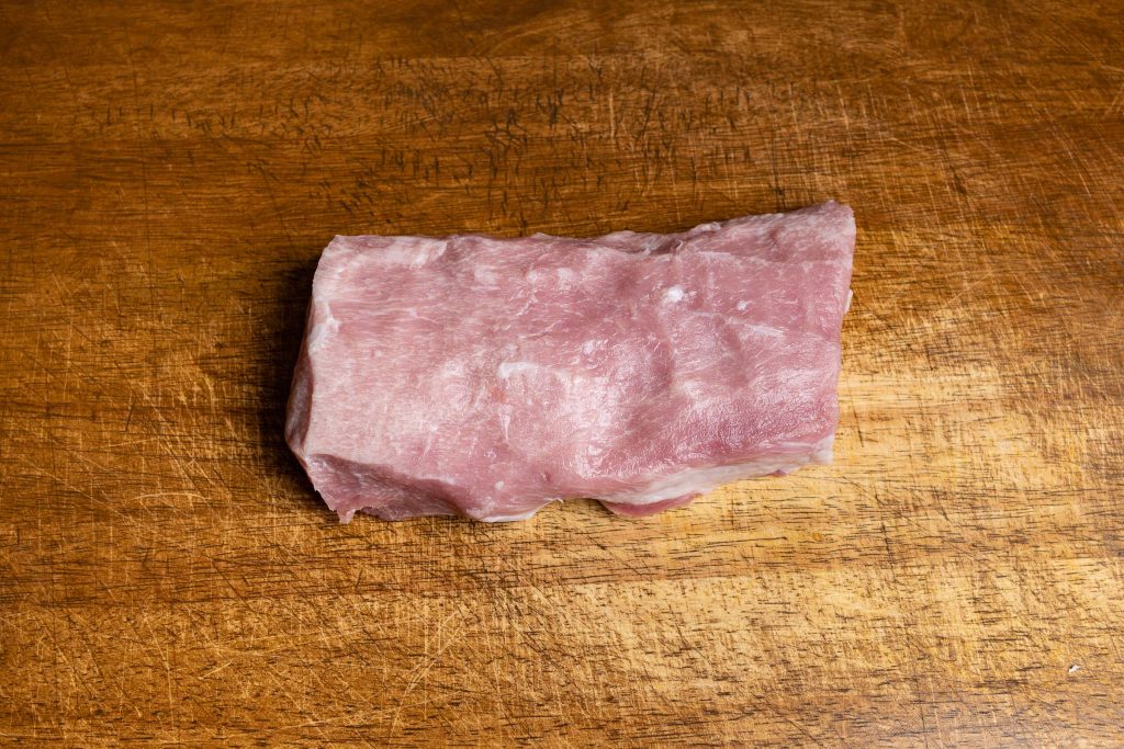 Schweinerücken parieren