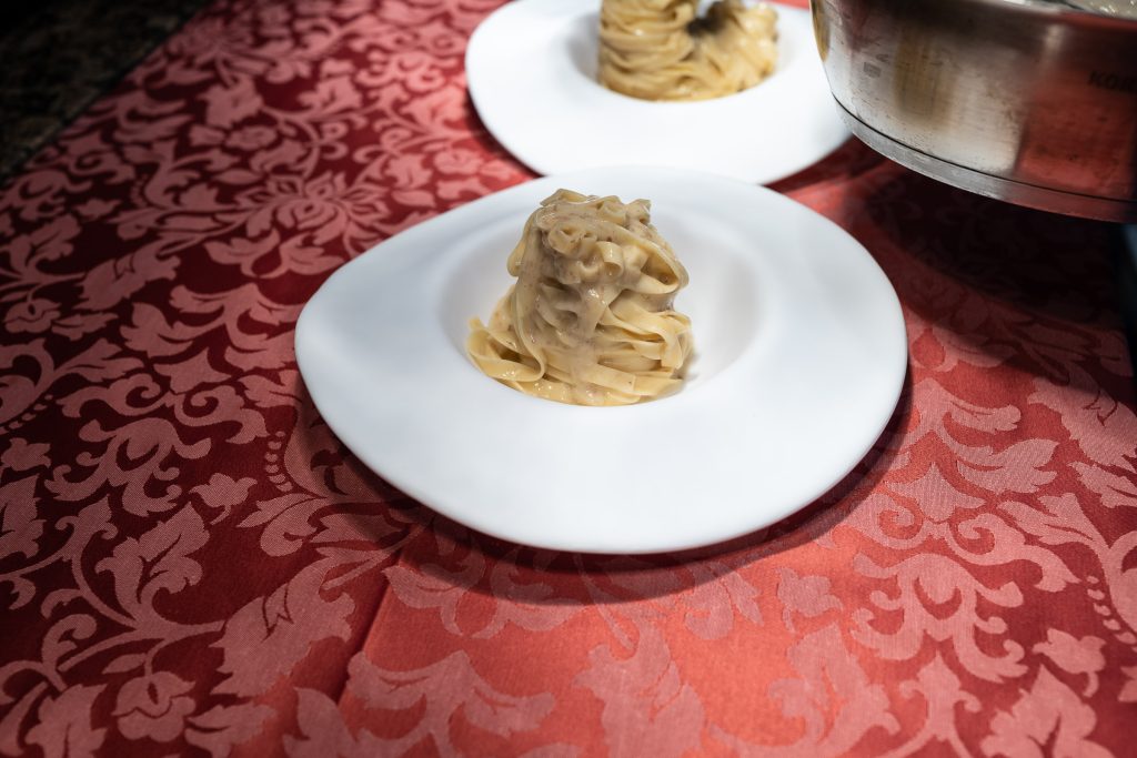 Trüffelpasta angerichtet