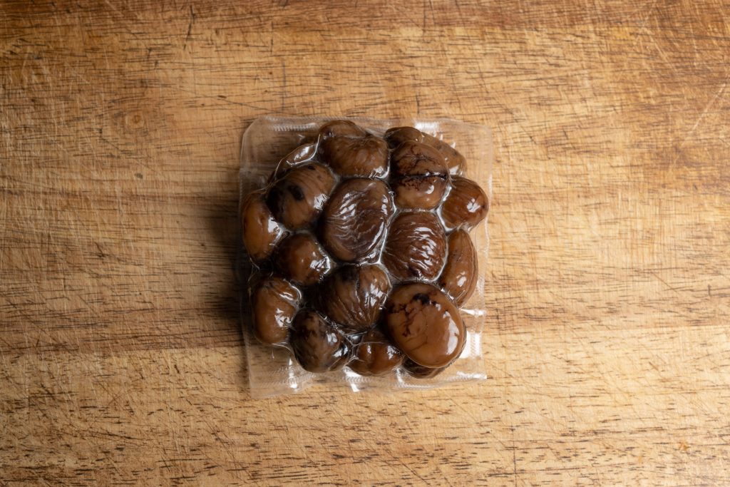 Verpackte Maronen ohne Schale
