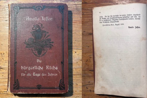 Amalie Jessen Kochbuch Die bürgerliche Küche für alle Tage des Jahres von 1908.