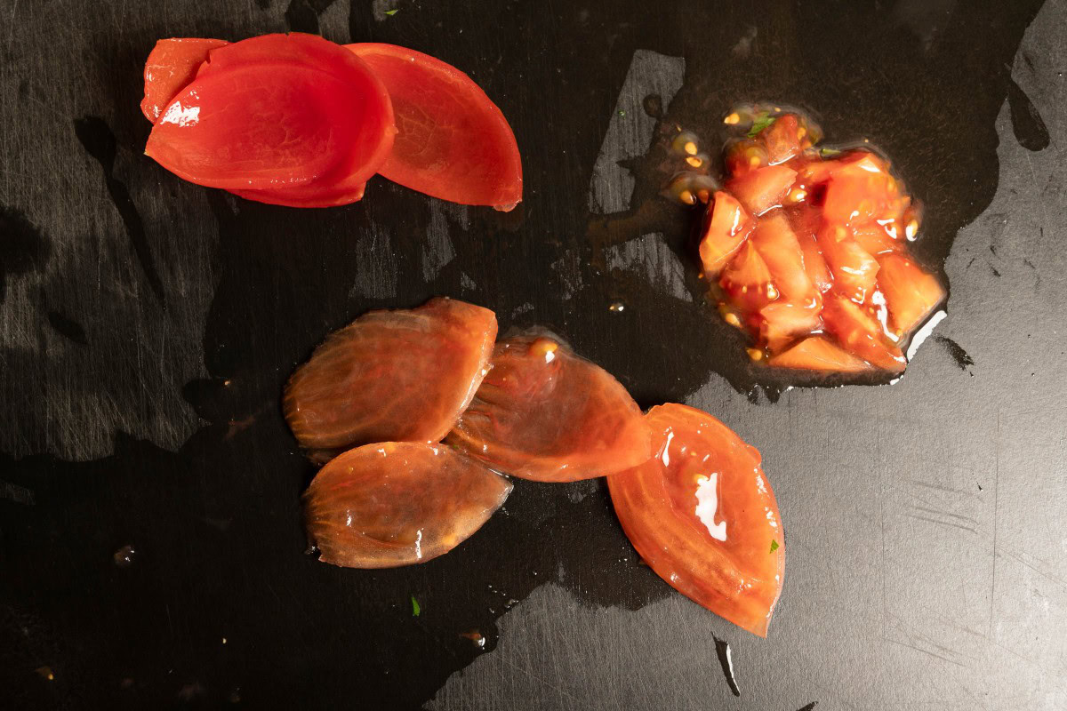 Tomaten für Pfifferlingsuppe