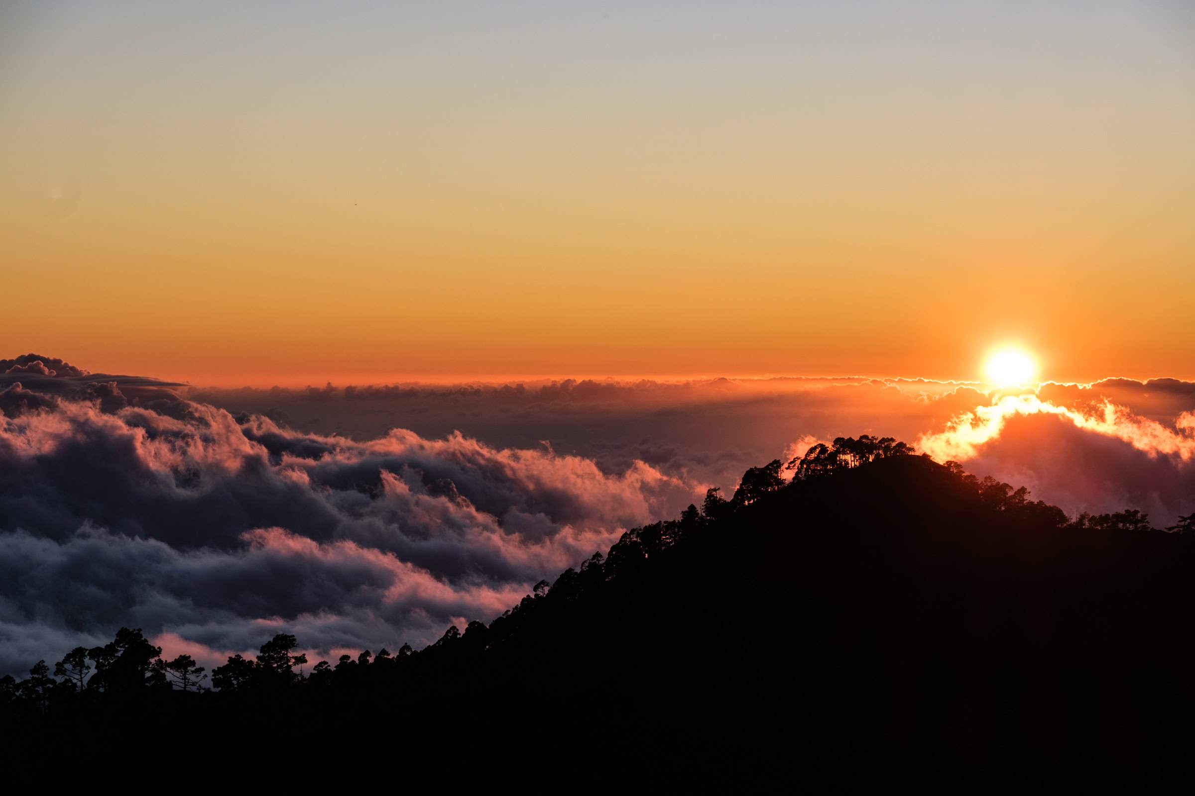 Sternenbeobachtung Teneriffa Sonnenuntergang