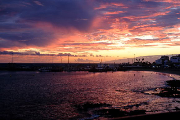 Sonnenuntergang los cristianos himmel