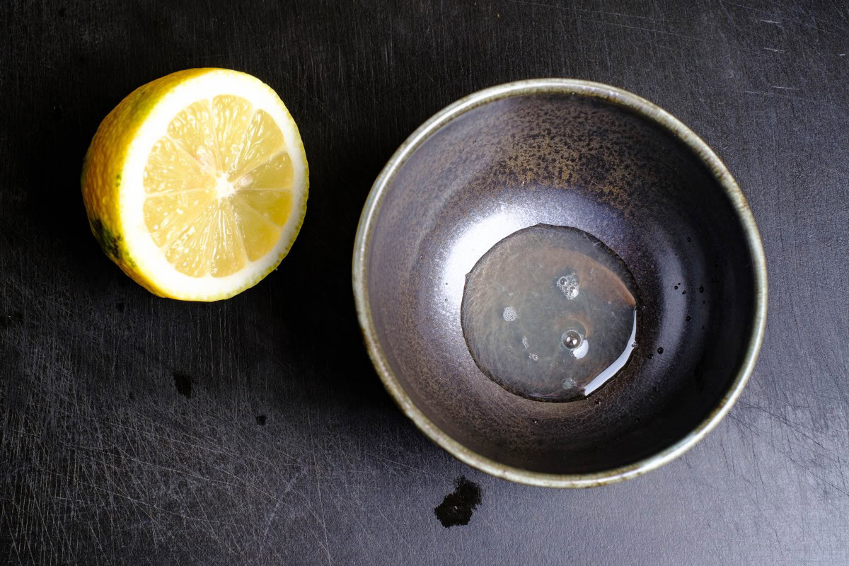 Zitronensaft für Zitronenglasur