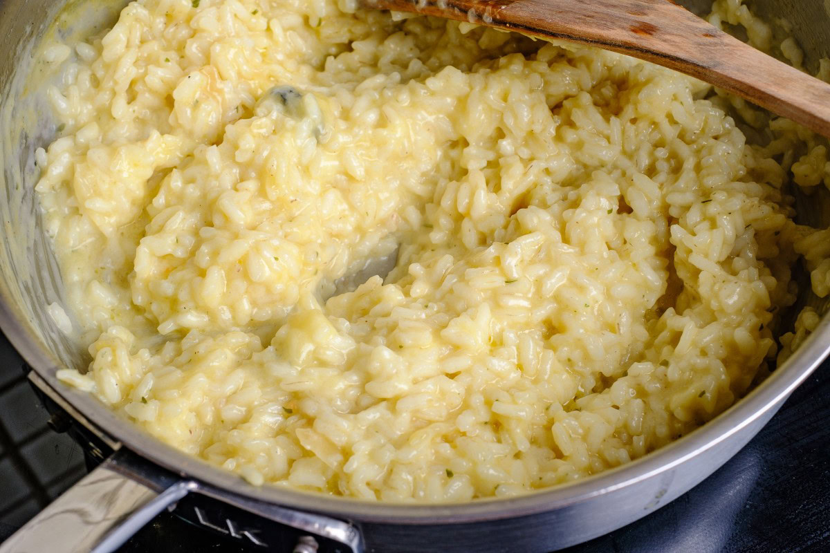 Parmesan Käserisotto cremig rühren