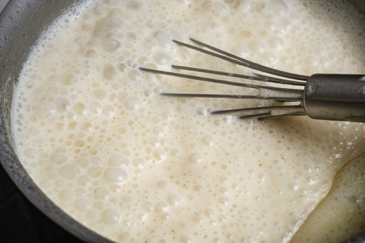 Zitronensoße Ansatz aufkochen